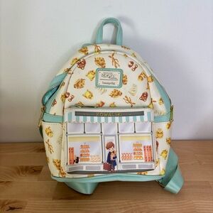 Loungefly Bakery Scene Cream and Mint Backpack